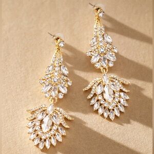 Crystal Chandelier Drop Earrings – Bridal, Prom, Statement Jewelry